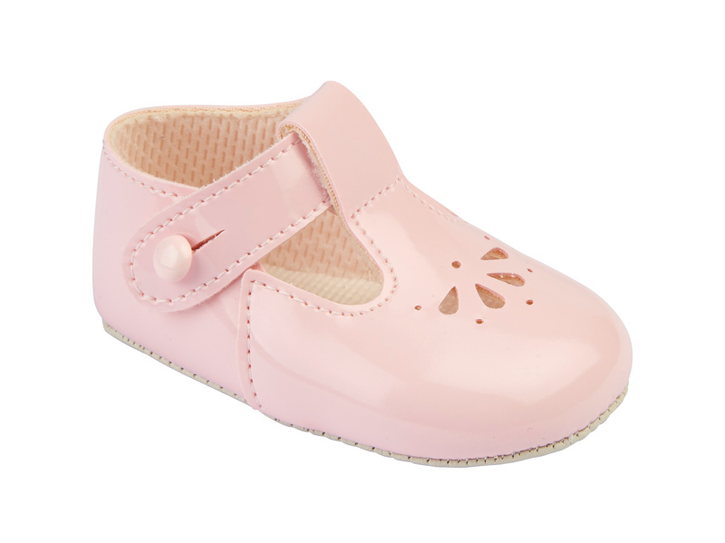 Bay Pod/Early Days   BP617p Pink Patent Pre-Walker Shoe (0-3)