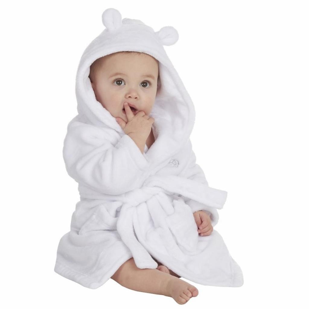 Baby Town  5055442143506 BT18C204w-6-24 White Dressing Gown (6-24 months)