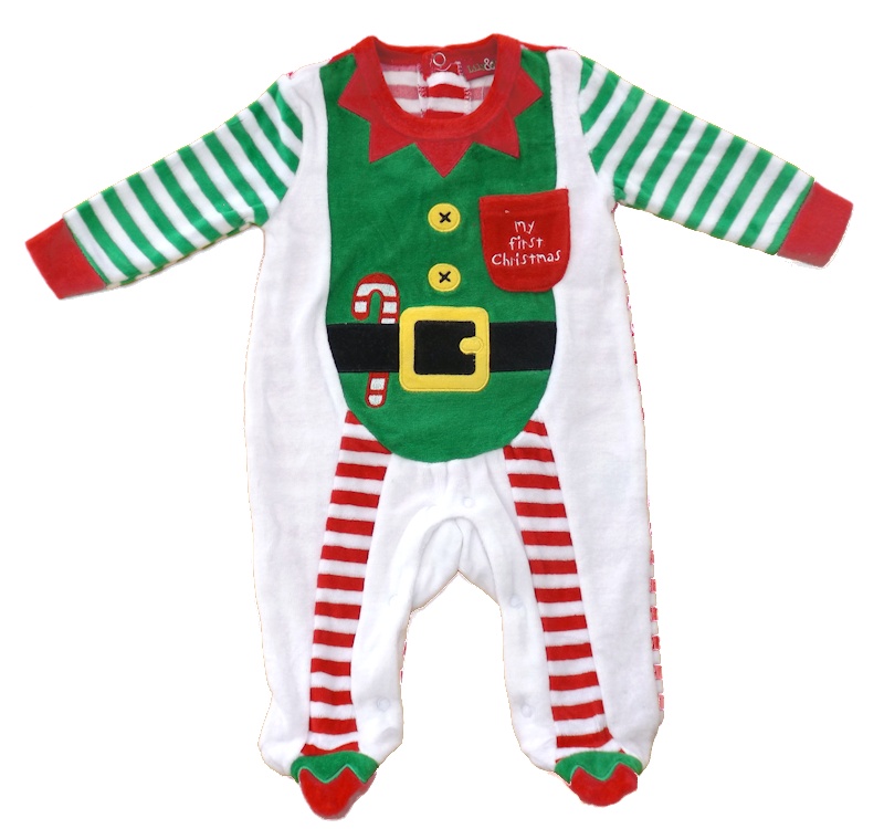 Lily & Jack 5055578156746 LJ12770 Christmas Elf all in one (0-9 months)