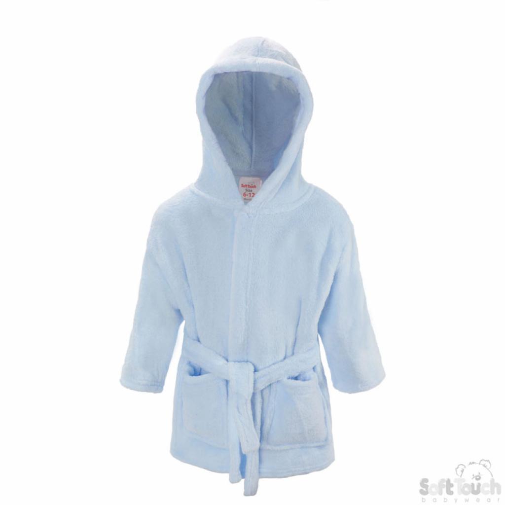 Soft Touch  5023797202261 STFBR15-B Sky Blue Infant Robe (6-24 months)