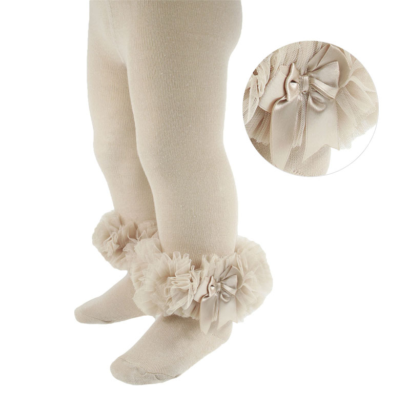 Soft Touch 4GT62-BE 5023797402753 STGT62-Be Beige Frilly Tights (0-12 months)