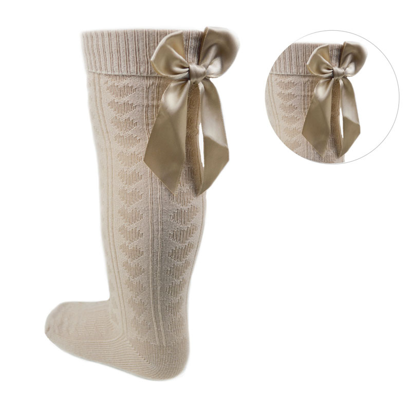 Soft Touch  5023797402388 STS51-BE Knee socks with ribbons (2-6 years)