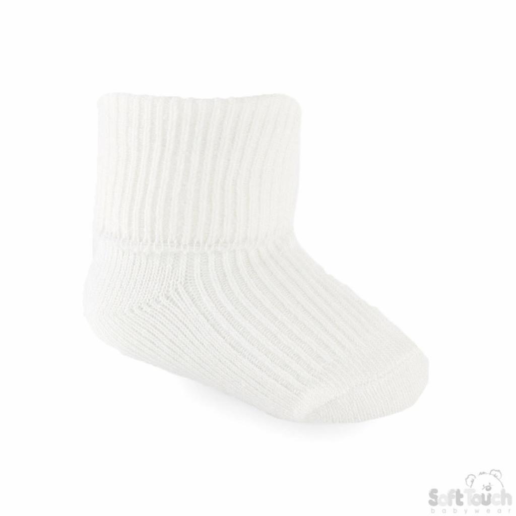 Soft Touch  5023797401879 STS05-C Newborn Socks Cream