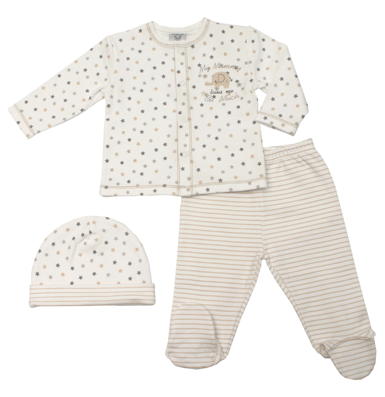 Just Too Cute  5055323164125 JTC8150 "Mummy Loves Me" Three Piece Set (NB-6 months)