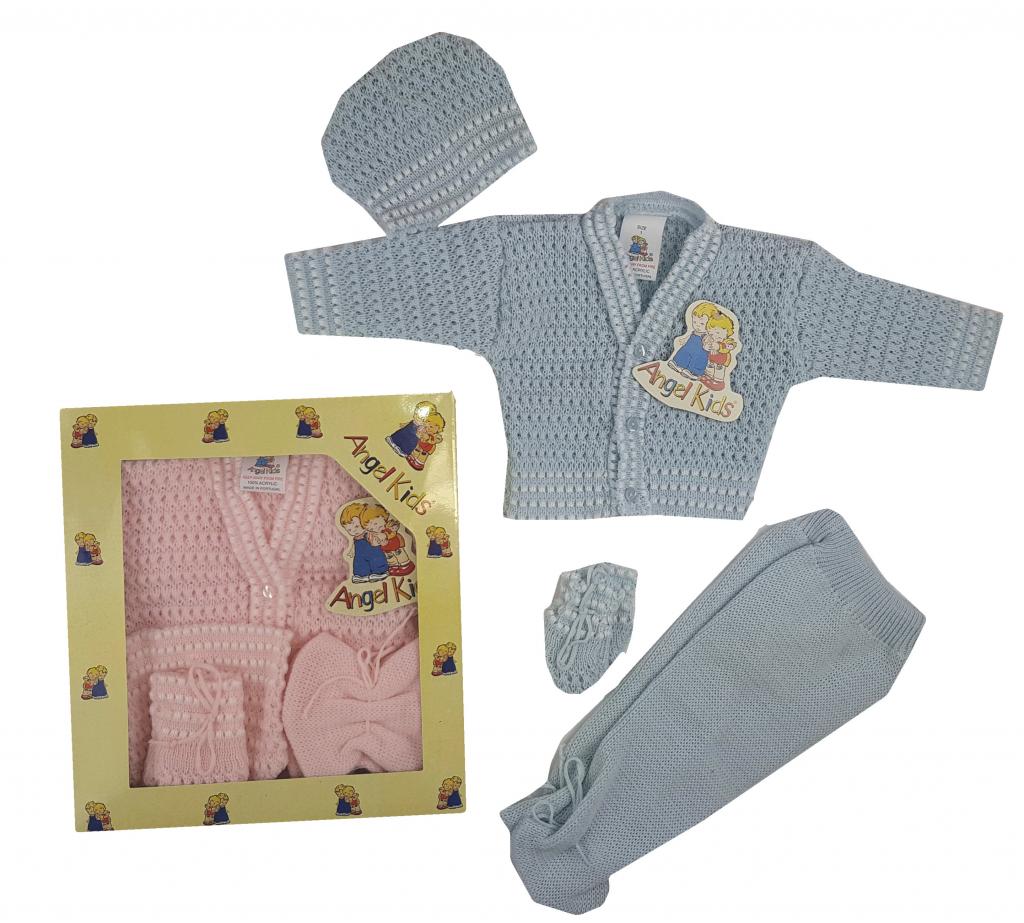 Angel Kids 1037 5038579010378 AK1037ps Knitted Set (0-6 months)