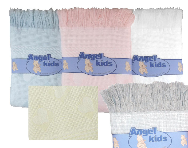 Angel Kids  All Colours = 5038579010712 AK1071 "Heart" Shawl (choose colour)