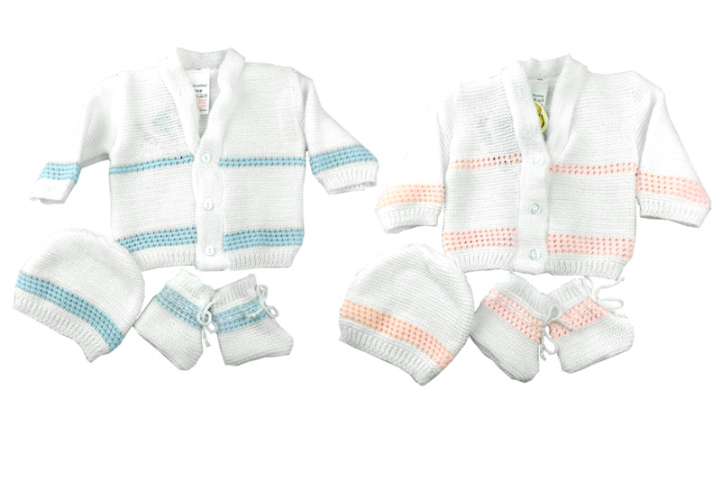Angel Kids  5038579011016 AK1101 Cardigan set (0-9 months)