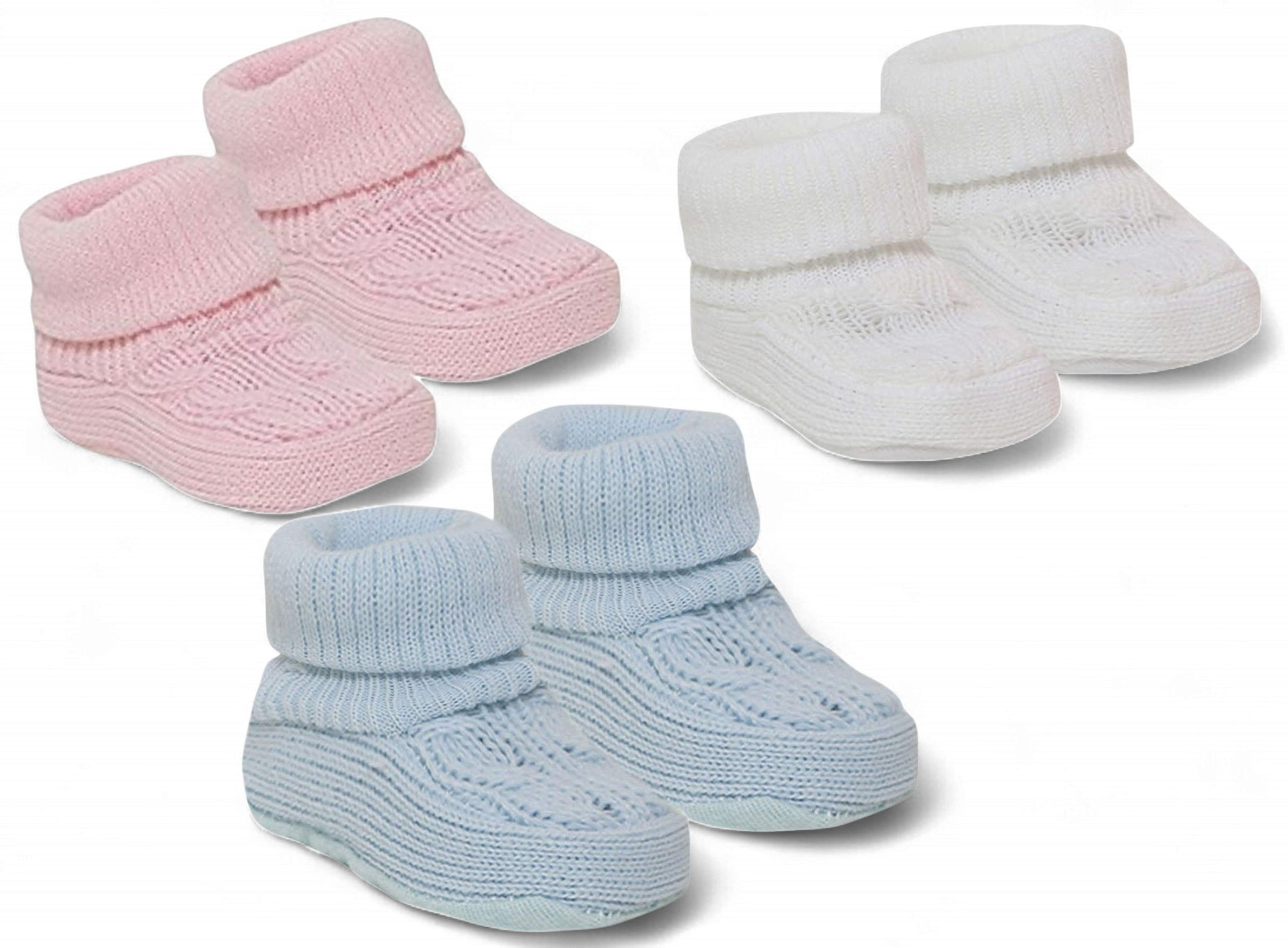 Angel Kids  5038579011184 AK1118A Knitted Booties