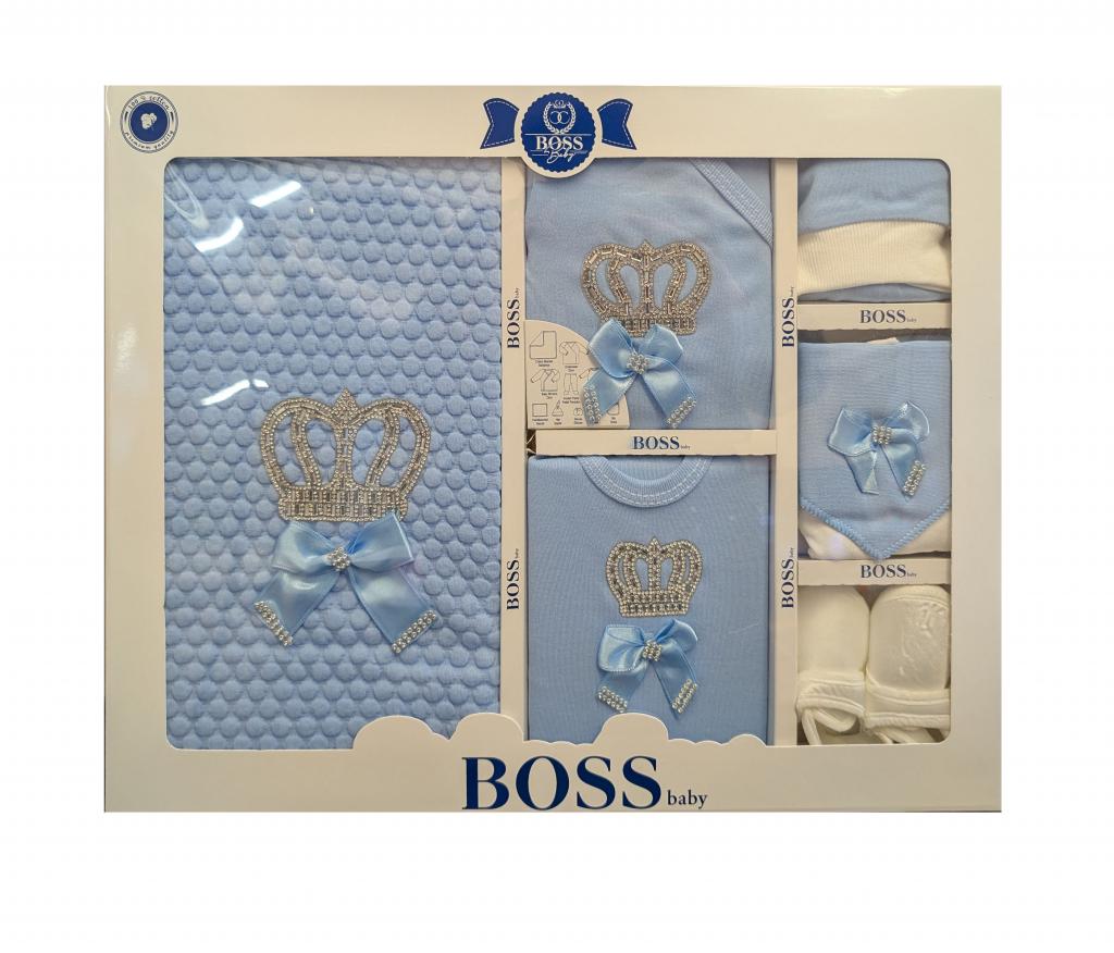 BOSSBaby   BBCC10030S  10 Piece boxed  Gift Set "Sparkle Crown" Sky