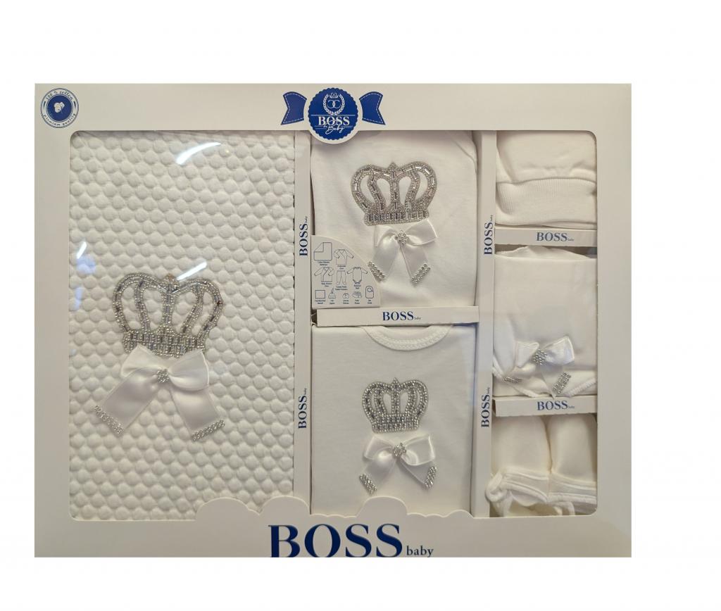 BOSSBaby   BBCC10030W  10 Piece boxed  Gift Set "Sparkle Crown" White