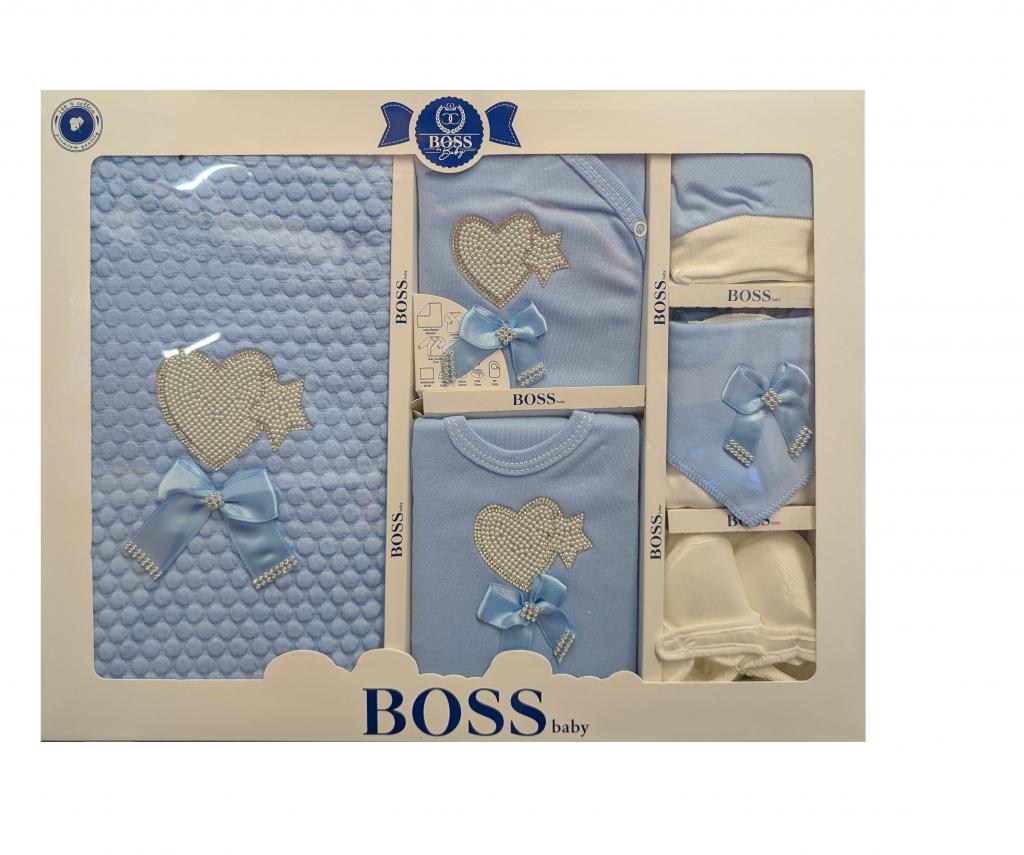 BOSSBaby   BBCC10033S  10 Piece boxed  Gift Set "Sparkle heart" Sky