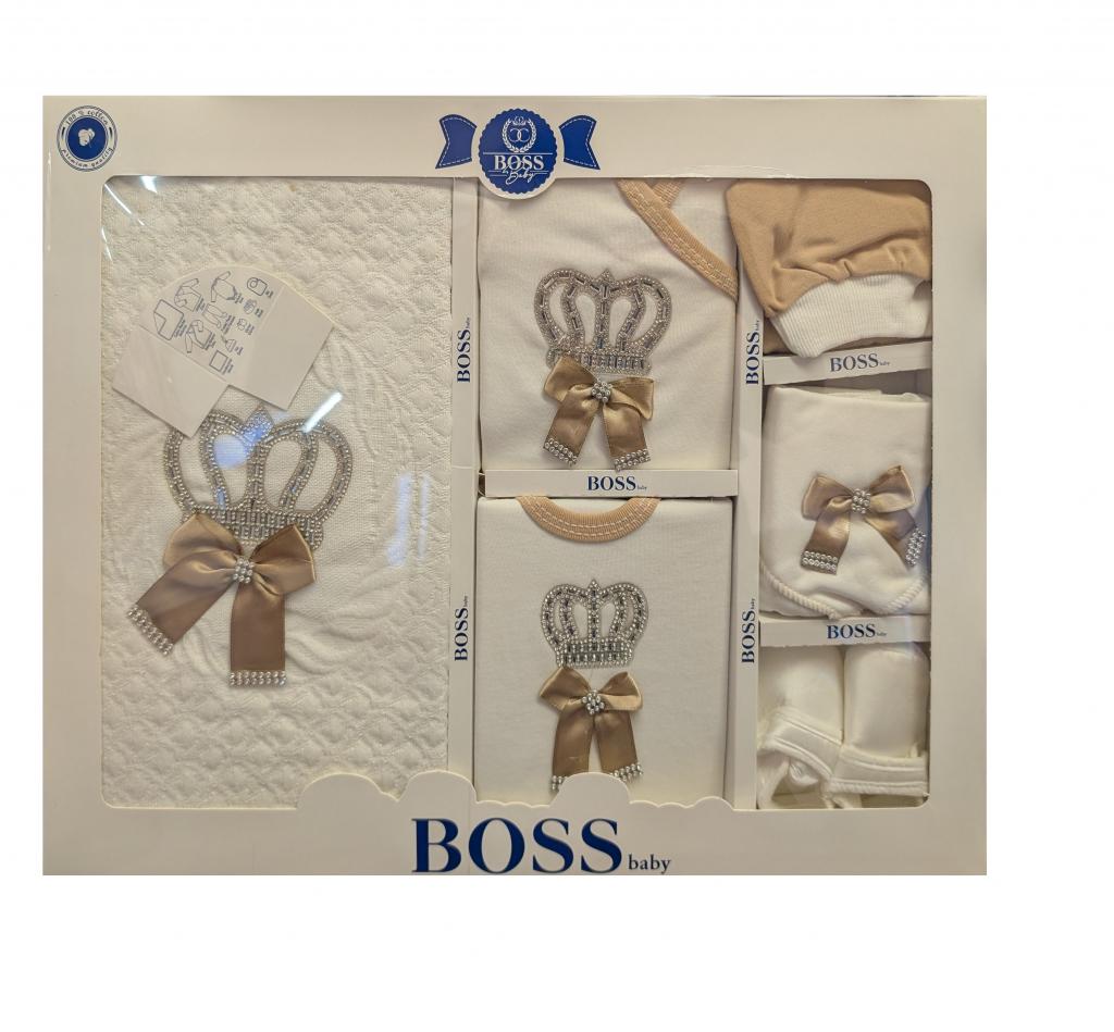 BOSSBaby   BBCC557G  10 Piece boxed  Gift Set "Sparkle Crown" Gold