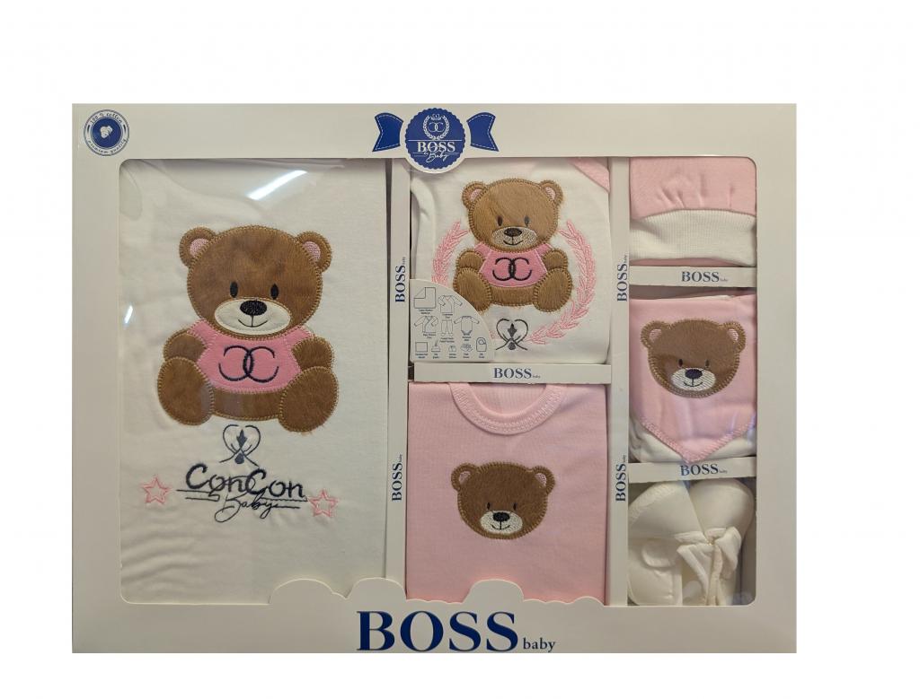 BOSSBaby   BBCC705IP  10 Piece boxed  Gift Set "Teddy" White &Pink