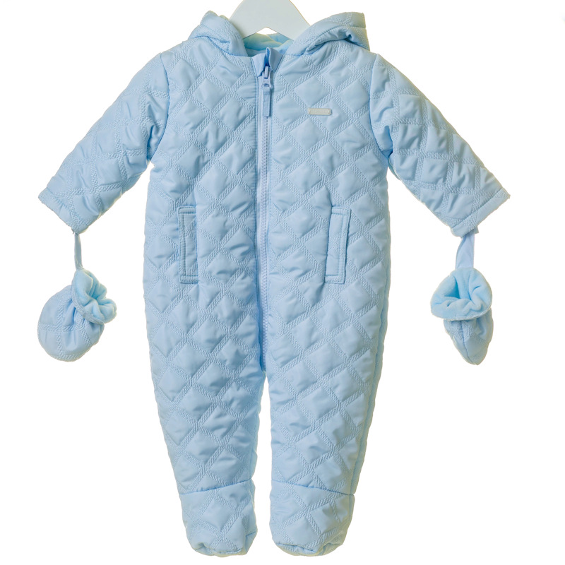Bonjour Bebe  3393044339098 BBT0005 Diamond Quilted Snowsuit (NB -6 months)PART PACK