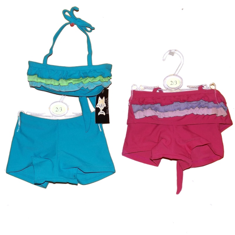 BabyDivo   BF1162 Two piece frills (2-7 years) (larger sizes)