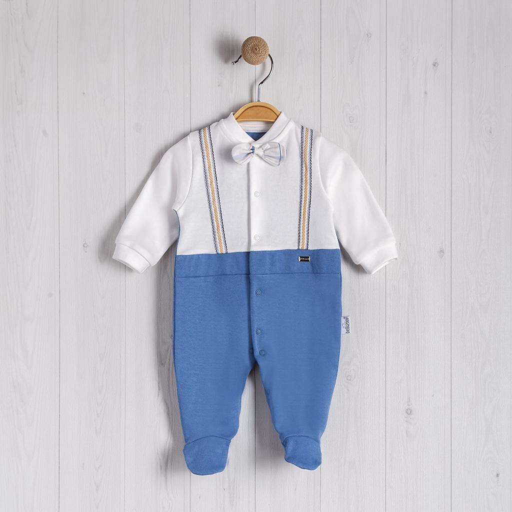 Bello Joy  1020018032595 BJ3255B Blue Braces all in one (0-9 months)
