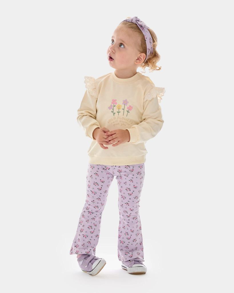 Bupper Kids 24122  BK24122-L lilac Flowers Two Piece( 6-18 months)