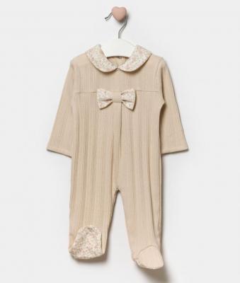 Bupper Kids 24134BEJ * BK24134B Ecru Floral detail All In one (3 -9 months)