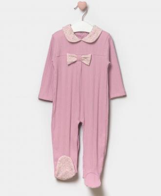 Bupper Kids 24134P  BK24134P Pink Floral detail All In one (3 -9 months)