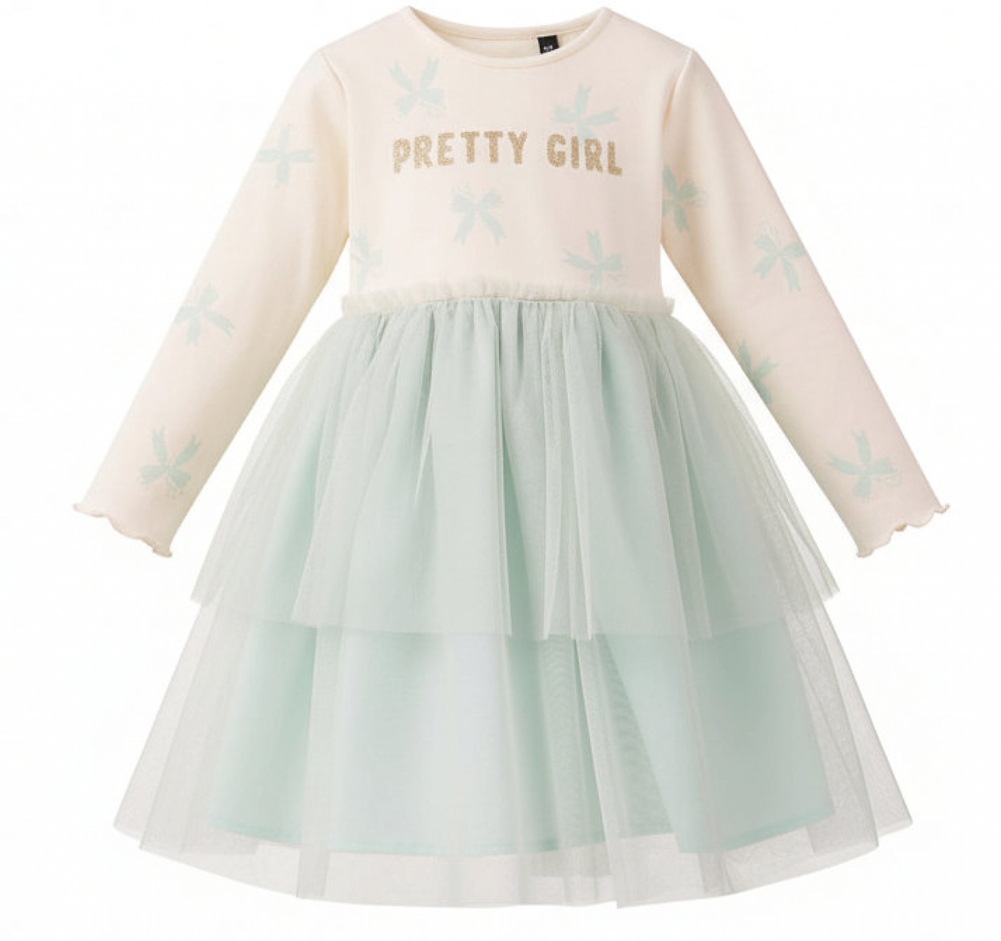 Bupper Kids 25515 * BK25515G Green Bow Dress  (2-6 years)