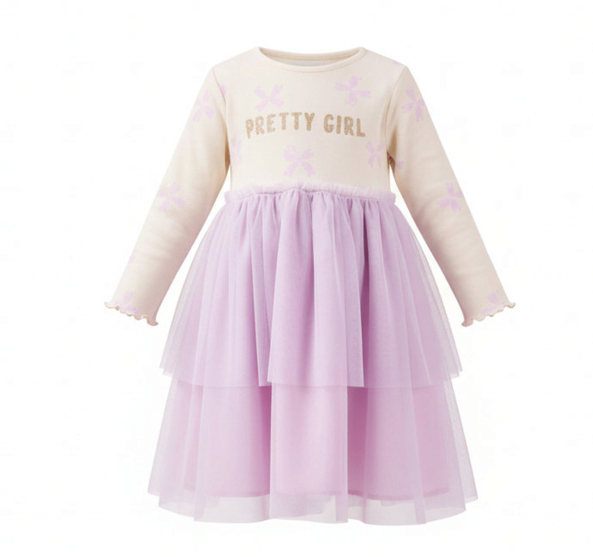 Bupper Kids 25515 * BK25515L Lilac Bow Dress  (2-6 years)