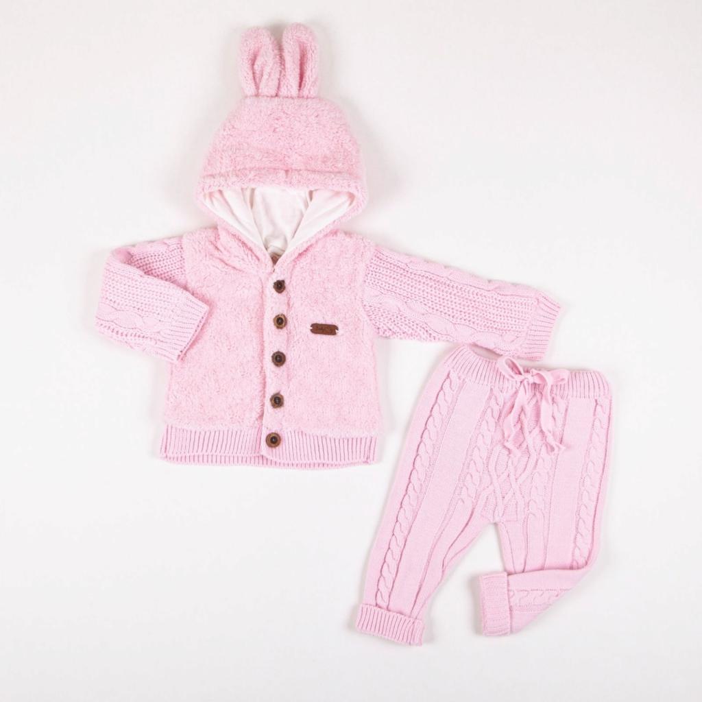 Babymy  * BM4060-P Sherpa and Knit Outfit ( 3-9 months)