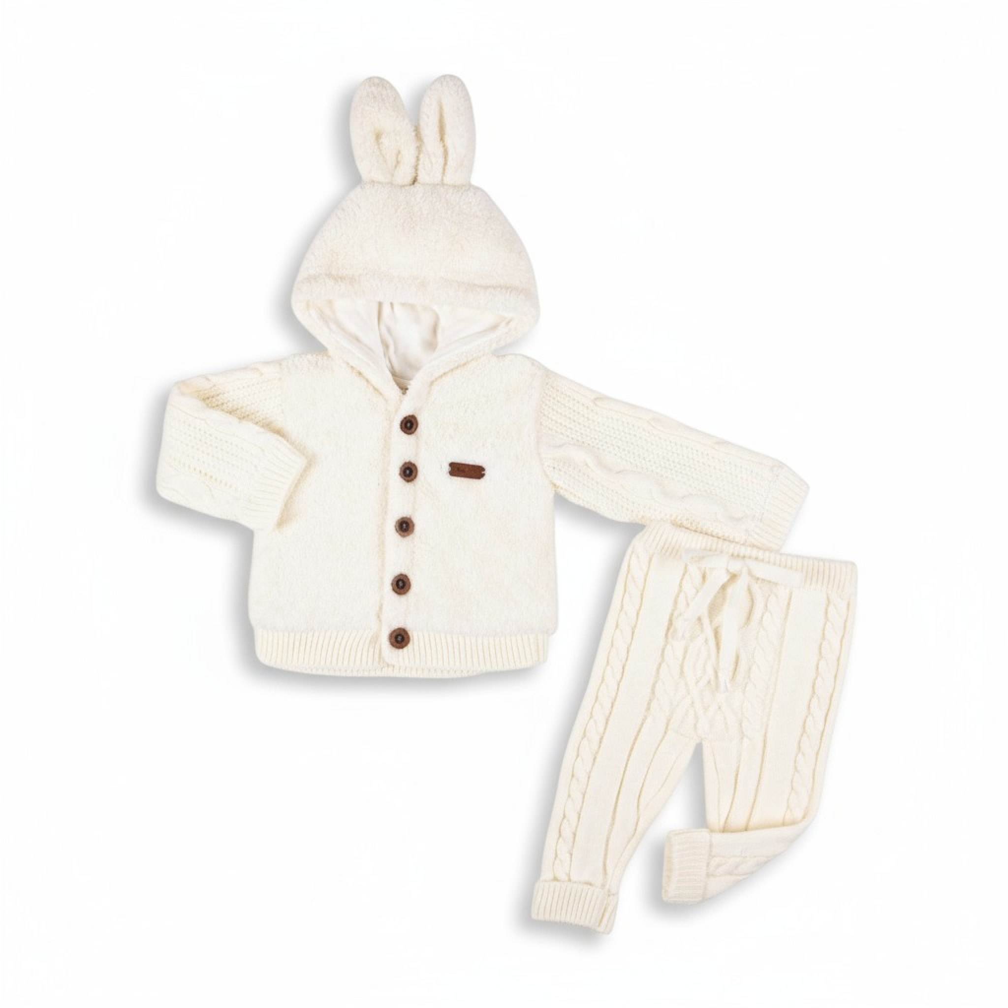 Babymy  * BM4060I Sherpa and Knit Outfit ( 3-9 months)