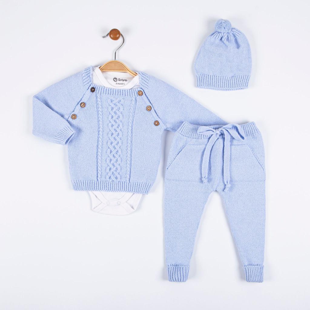 Babymy 4030 * BM4084-B Knitted set and vest(3-12 months)