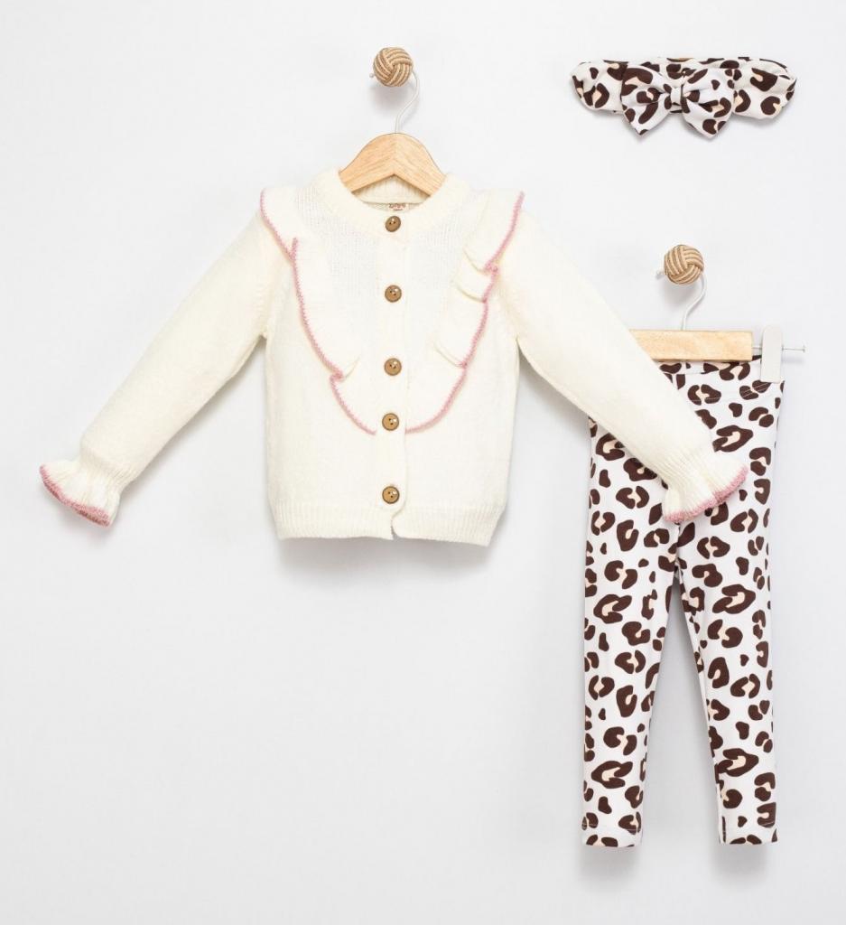 Babymy  * BM41340-C Leopard Knit set( 6-36 months)