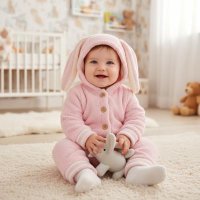 BM4160P  Bunny ears  pram suit  ( 3-12 month)