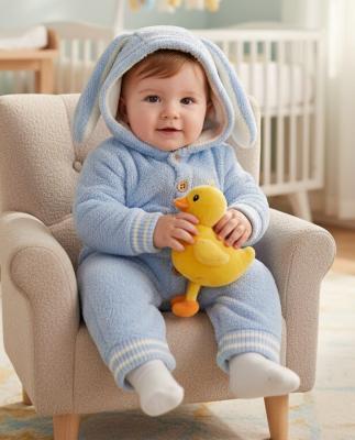 BM4160S  Bunny ears  pram suit  ( 3-12 month)