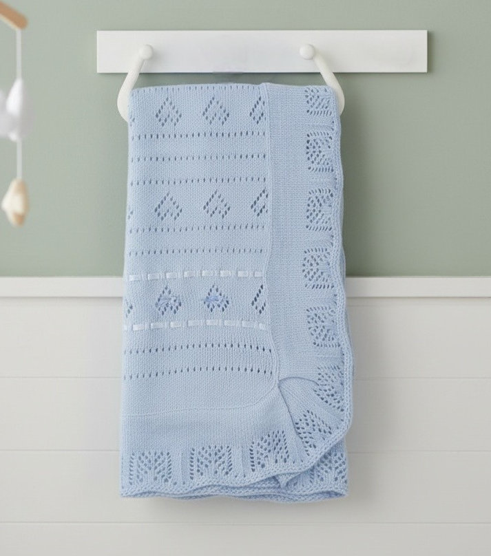 Bee Bo  5029711155606 BO5166-B Crochet Shawl Sky Blue