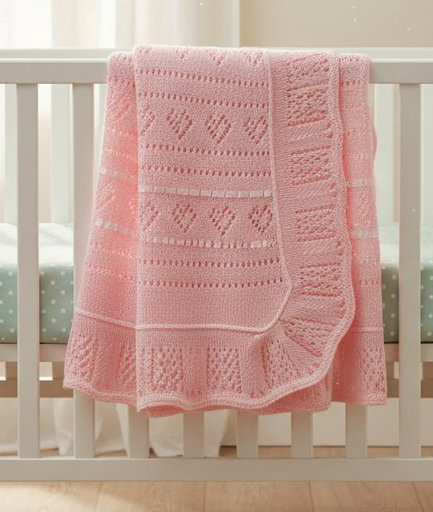 Bee Bo  5029711155590 BO5166-P Crochet Shawl Pink