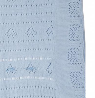 BO5166B  Crochet Shawl Sky Blue 