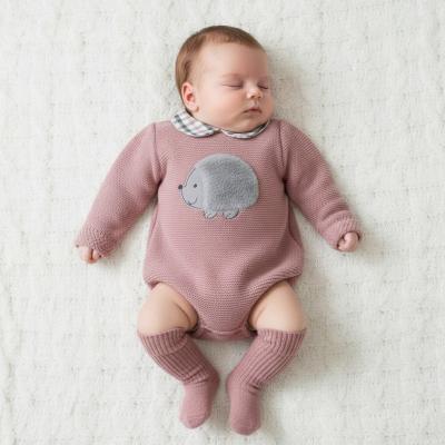 BO8020-DP  Hedgehog Romper  (0-9 months)