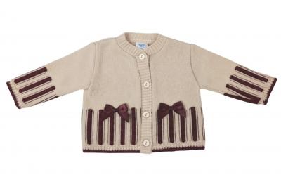 Bee Bo MC8040 All sizes = 5029711150670 BO8040-C Bow Cardigan (0-9 months)