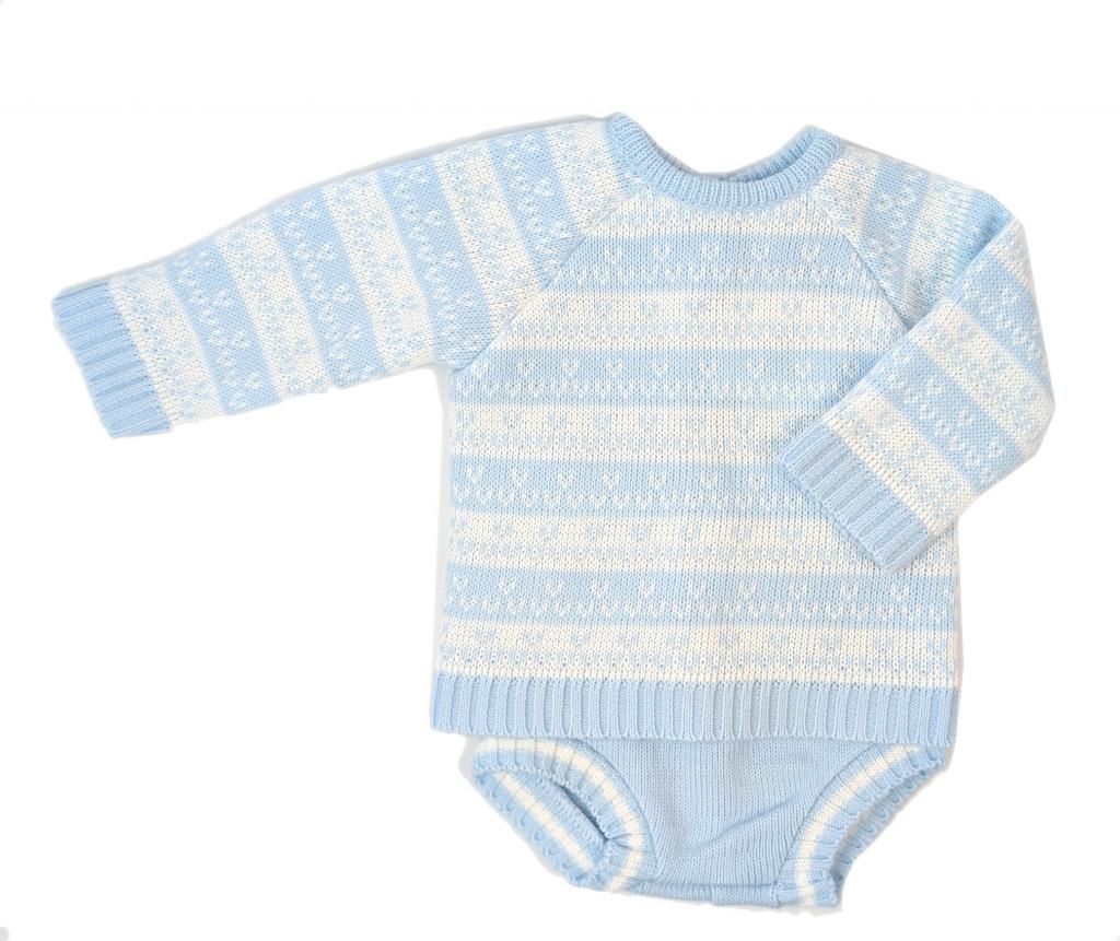 Bee Bo MC8044 All sizes = 5029711150588 BO8044 Striped Knit Jam Pant Set (0-9 months)