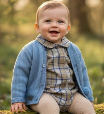 BO8049B Tartan Jam Pant Set (0-9 months)