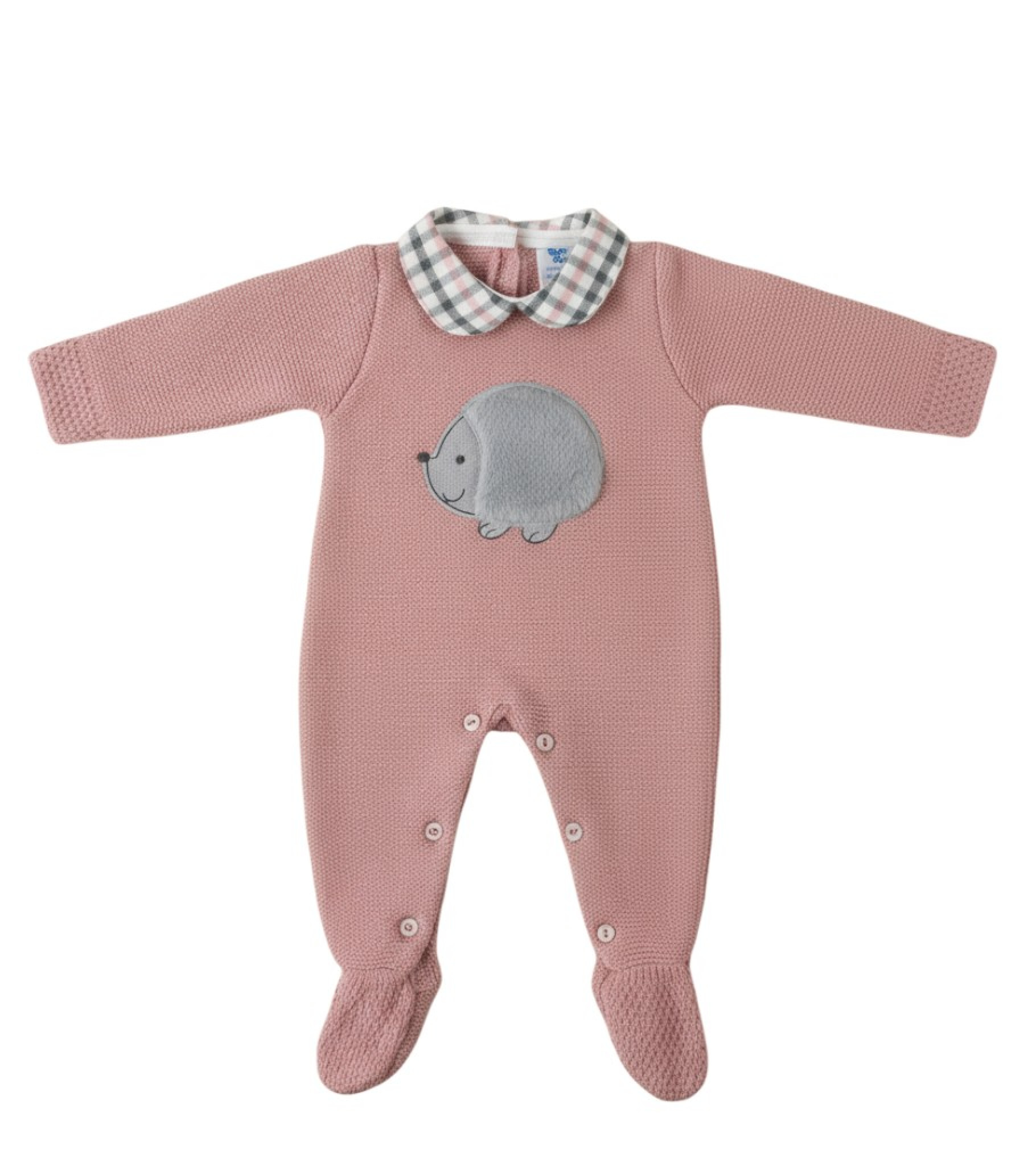Bee Bo MC8020 All sizes = 5029711150489 BO8050DP Hedgehog Long Romper (0-9 months)