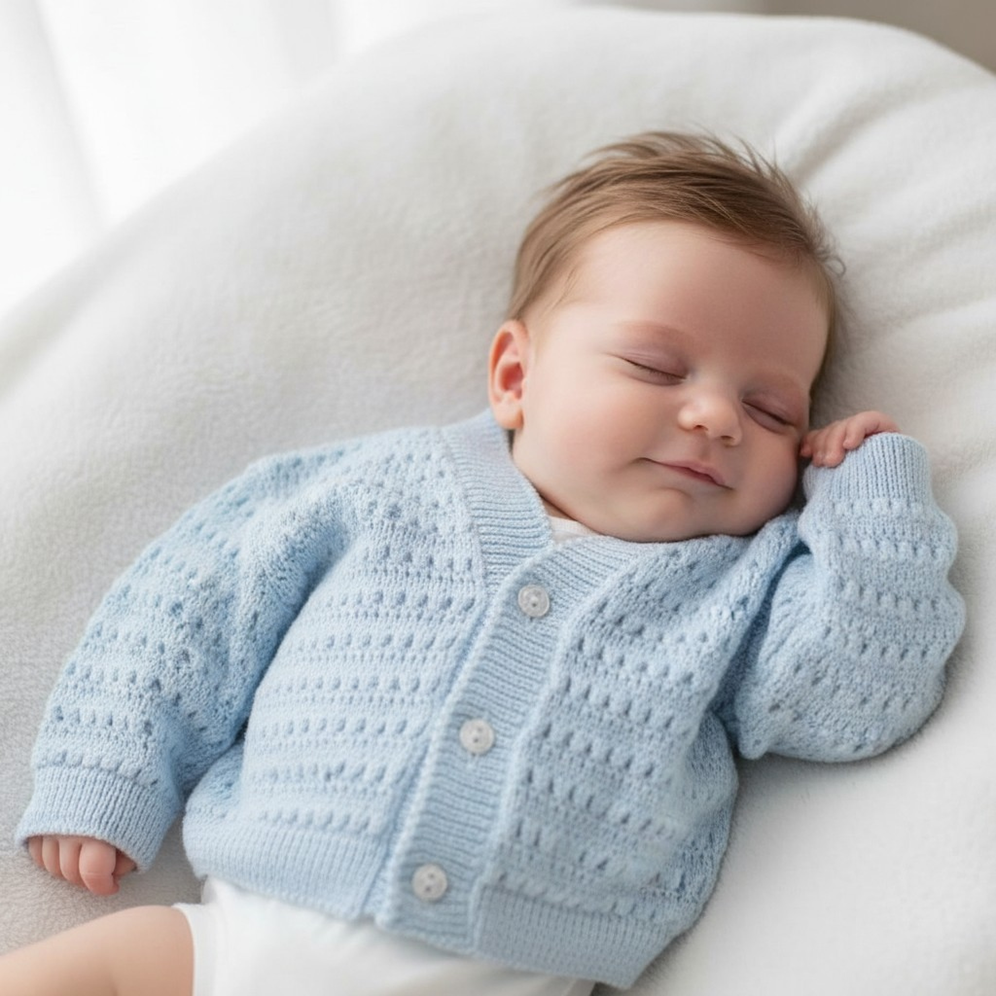 Bee Bo  * BOC2-S-0-3 Cardigan Sky Single Size (SKY 0-3 Only)