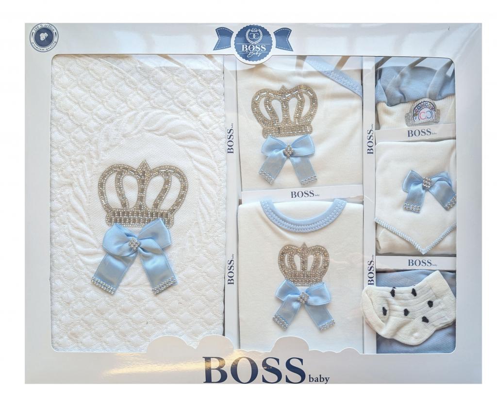 BOSSBaby   BOCC557-WS 10 Piece boxed  Gift Set "Sparkle Crown" White/Sky