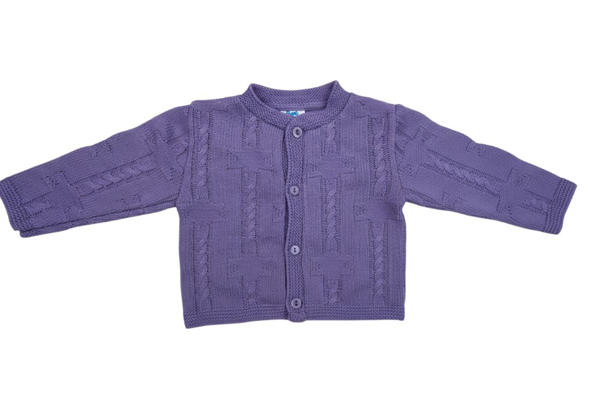 Bee Bo MC7004 50297111515109 BOMC7004-PL Purple Star Knit Cardigan ( 0-9 months)