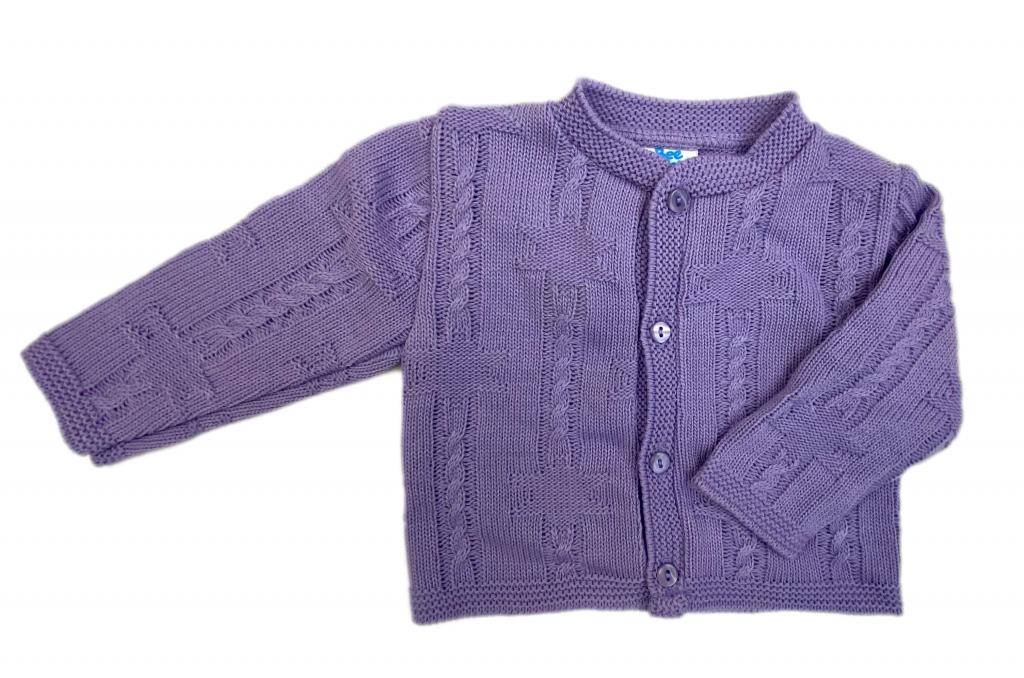 Bee Bo MC7004 50297111515109 BOMC7004-Pu Purple Star Knit Cardigan ( 0-9 months)