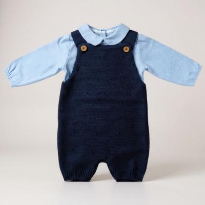 Bee Bo MC7022 5029711151653 BOMC7022N Knitted Dungaree Set (0-9 months)