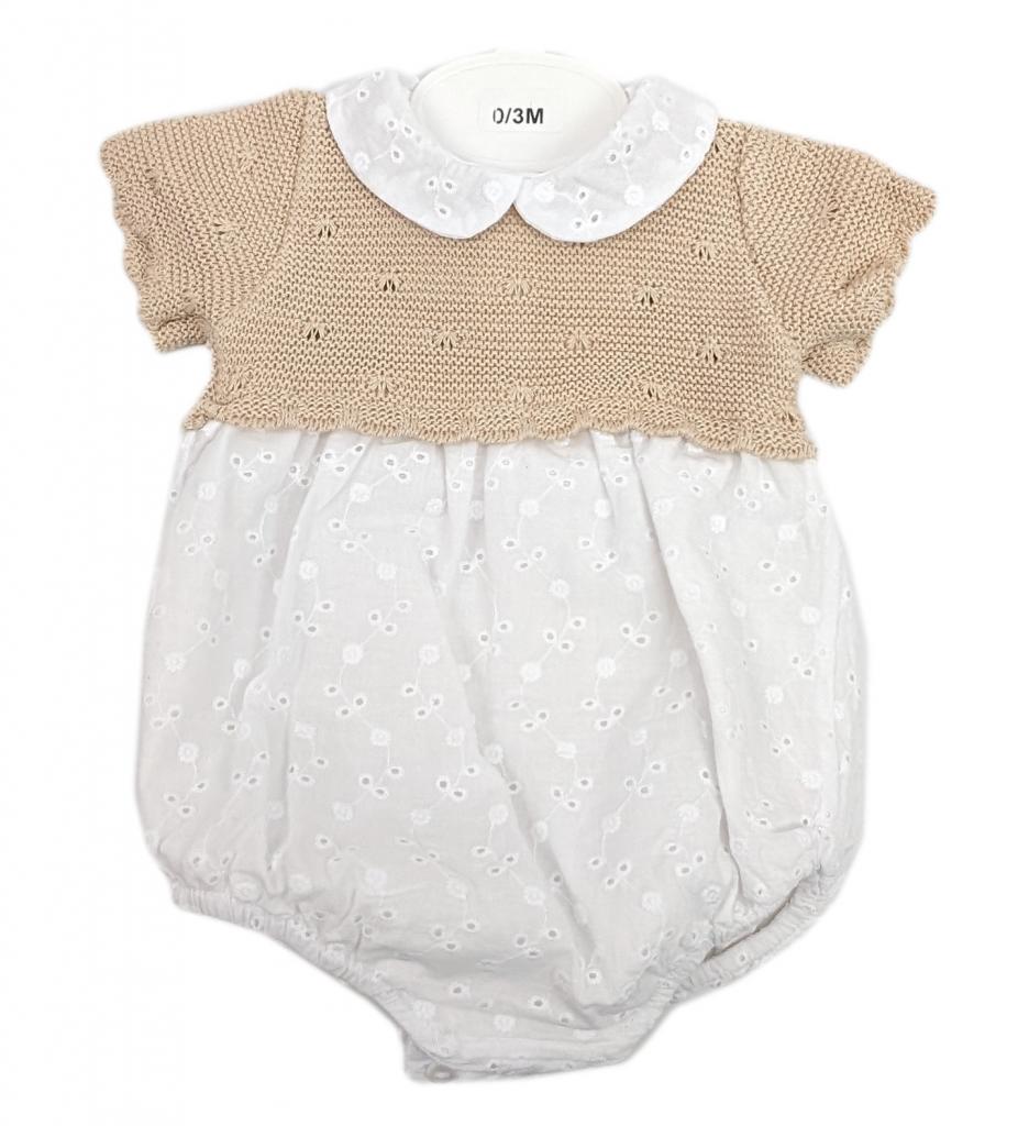 Bee Bo MC7025 5029711150472 BOMC7025 Broderie Anglaise Romper(0-9 months)