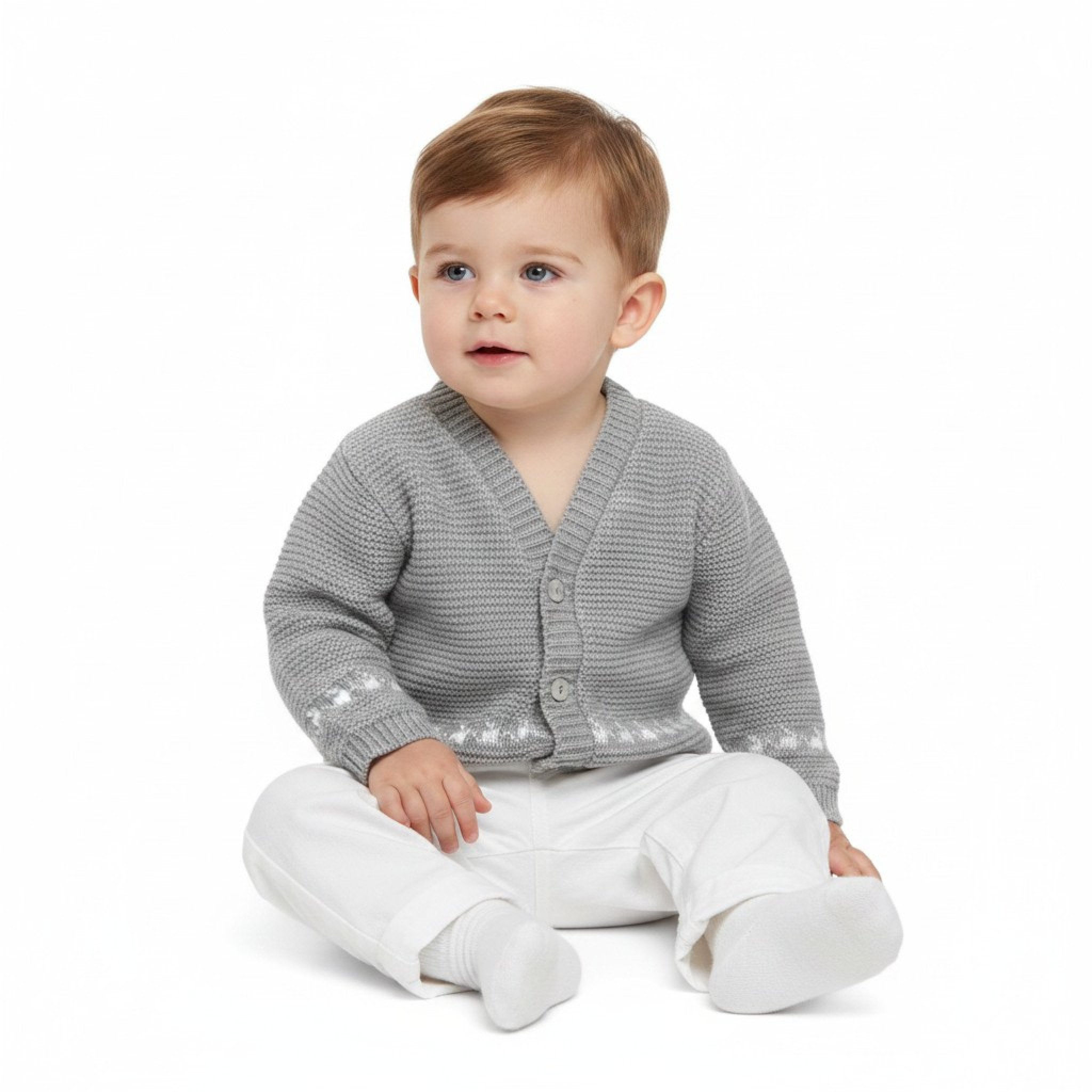 Bee Bo MC7031` 5029711151684 BOMC7031G V Neck Cardigan ( 0-9 months)