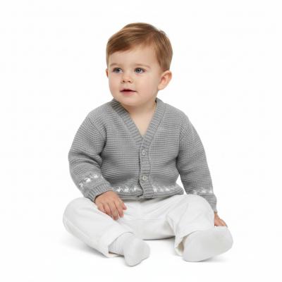 BOMC7031G  V Neck Cardigan  ( 0-9 months)