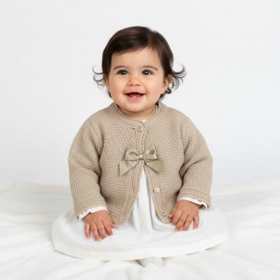 BOMC7033BI Bow cardigan ( 0-9 months)