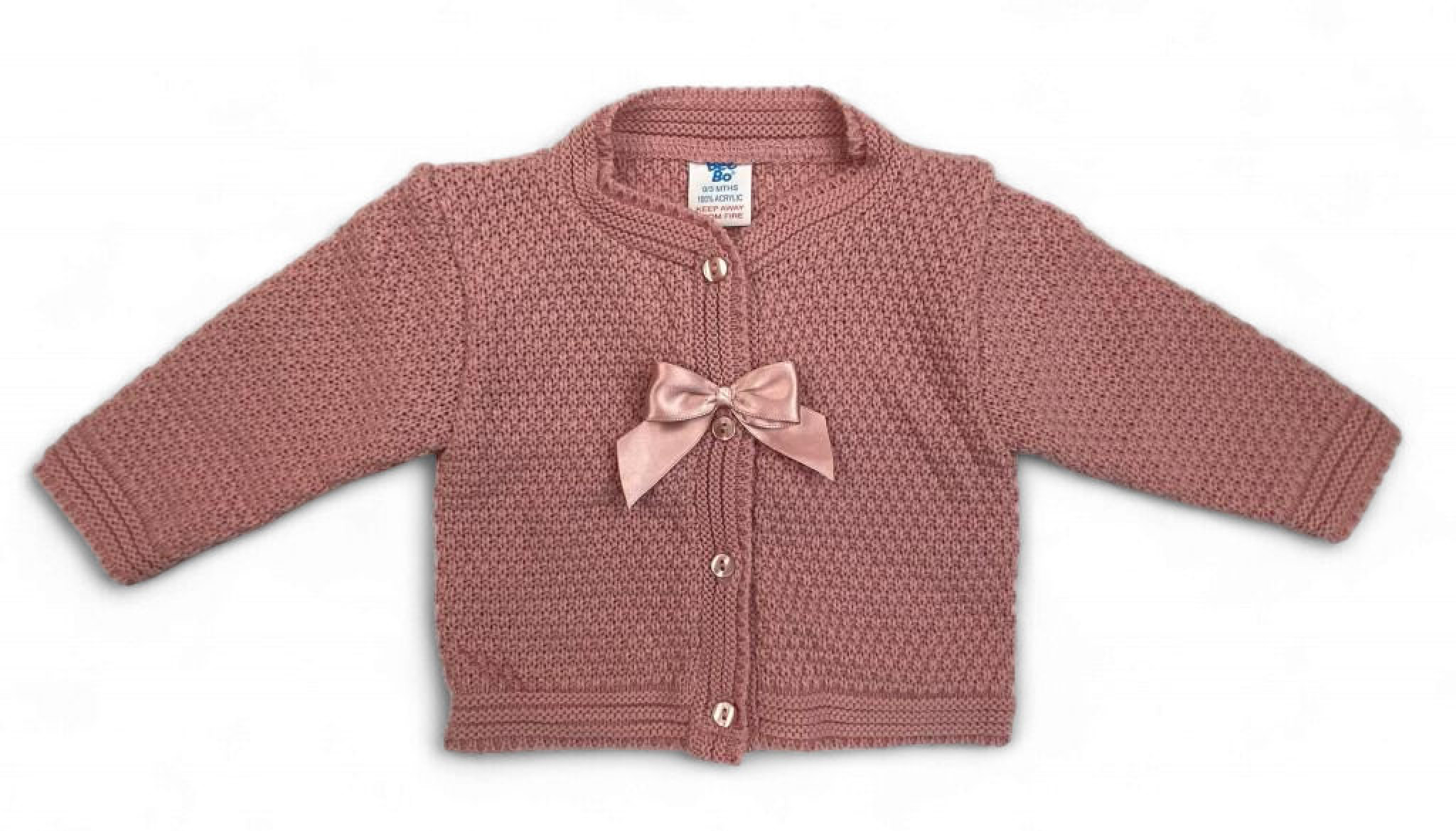 Bee Bo MC7033 5029711151691 BOMC7033DP  Bow cardigan ( 0-9 months)