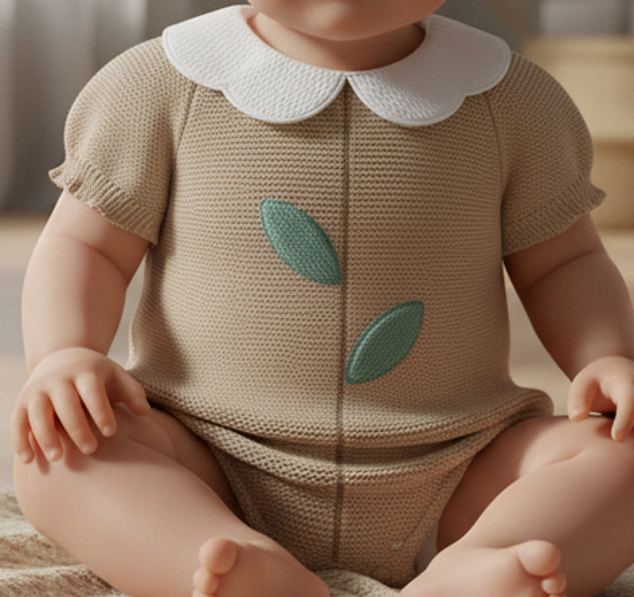 Bee Bo MC7075 5029711150373 BOMC7075B Embroidered Romper (0-9 months)